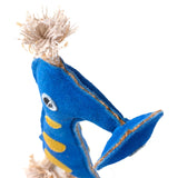 Smorg from Green Planet Eco Alien Dog Toy close up of head