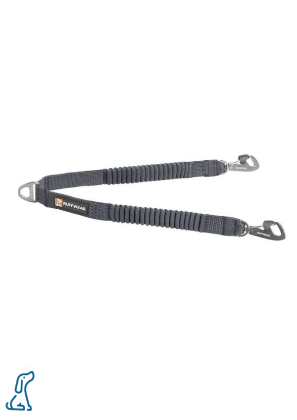 -70% BLACK FRIDAY DEAL - Ruffwear Double Track™ Coupler Dog Leash  - silver