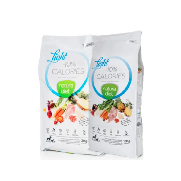 Natura Diet Dog Light - 10% Reduced Calorie Food for Overweight Dogs