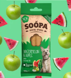 Soopa Vegan Dental Sticks for Dogs (100g)