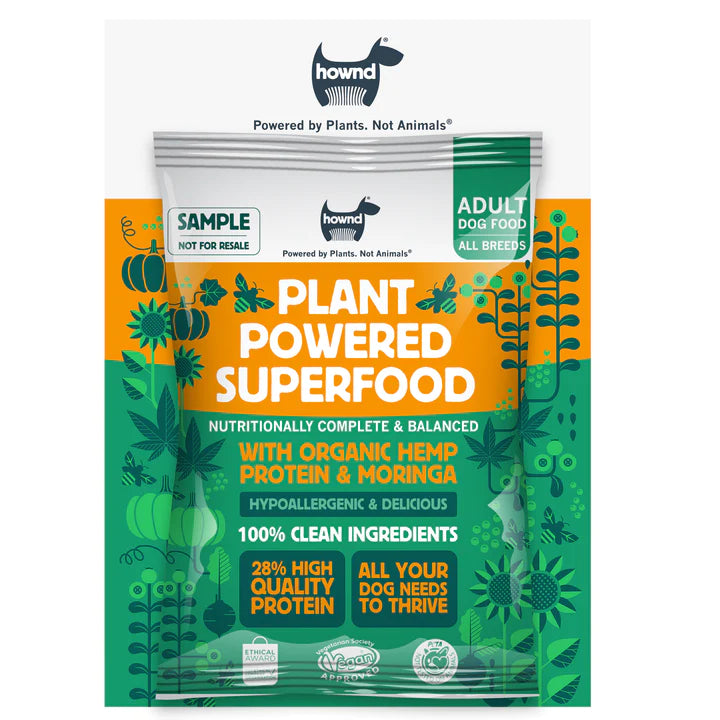 HOWND -  nourriture sèche végétalienne pour chiens avec protéines de chanvre et moringa - 
